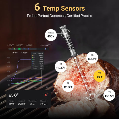 Typhur Sync Gold phone app control for remote monitoring.