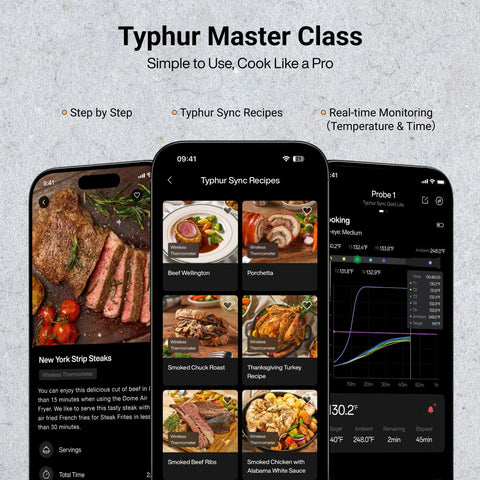 Typhur Sync Gold smart-base display enables quick readings and local adjustments.