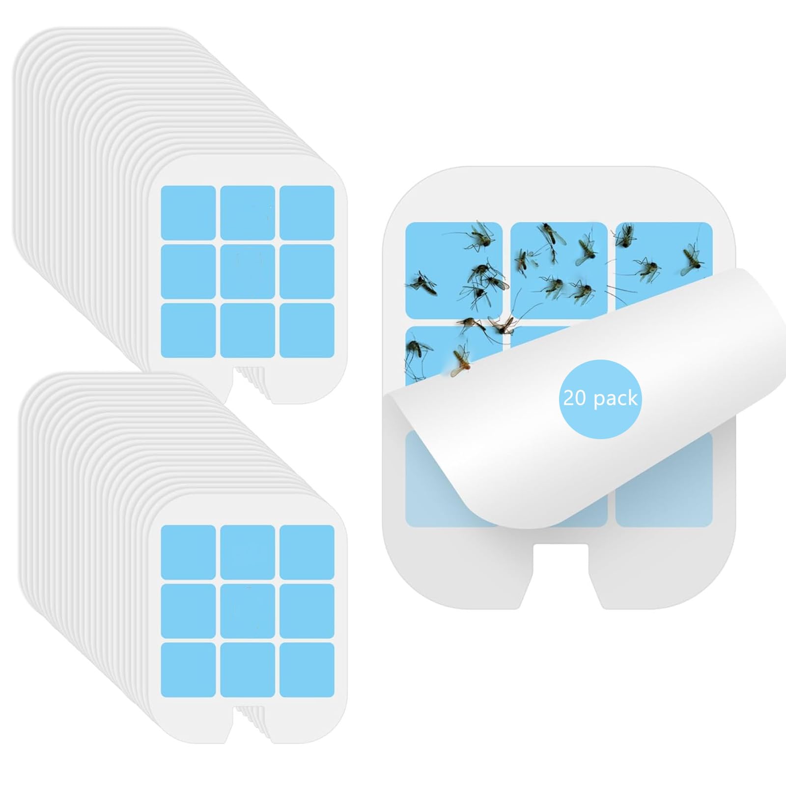 Tysonir 20-pack glue cards for Safer Home traps with long-lasting adhesive.