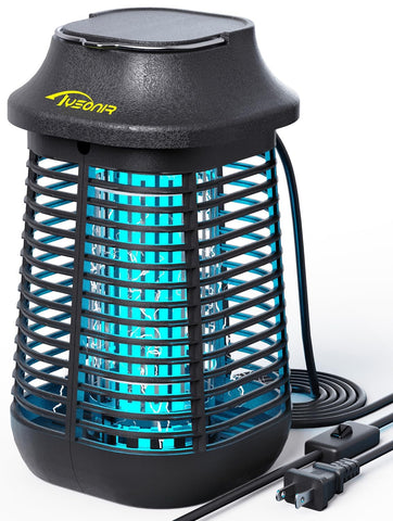 Tysonir Bug Zapper 4200V electric grid for fast insect elimination outdoors