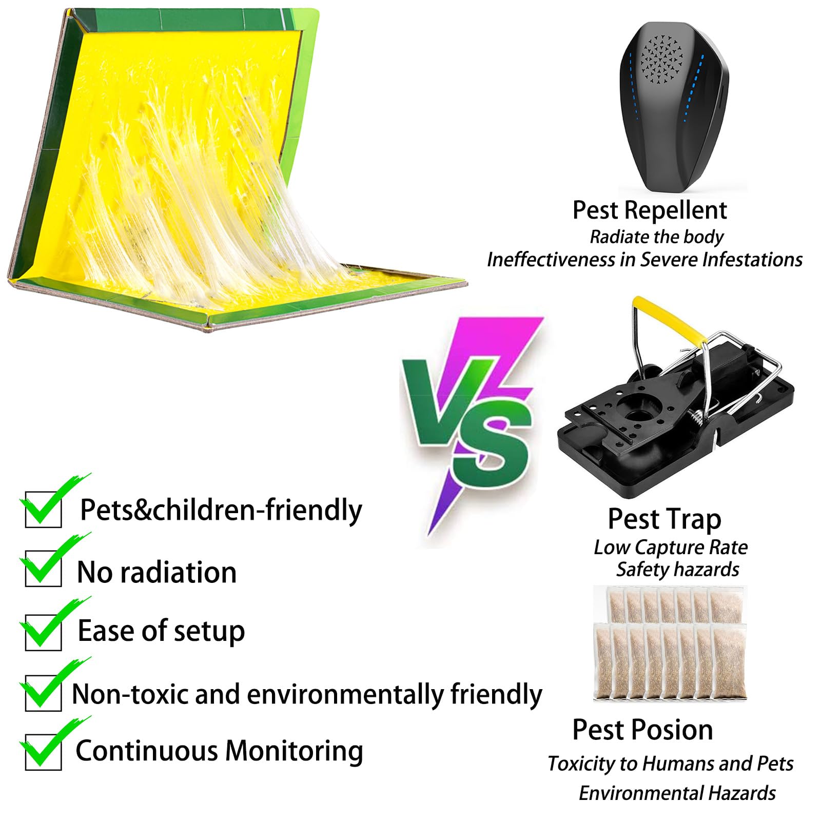 Tysonir glue board in indoor outdoor setting for versatile pest control