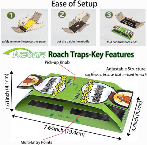 Tysonir Roach Traps highlighting multiple entry points for easy access