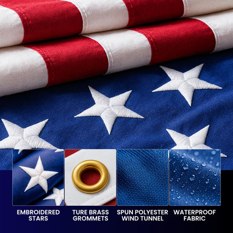 Ground sleeve support enables secure concrete mounting for a clean backyard display.