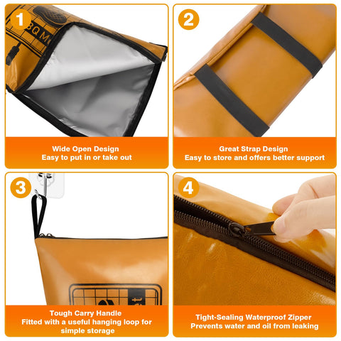 TZQZYL dual-zip waterproof design ensures smooth closure from any start