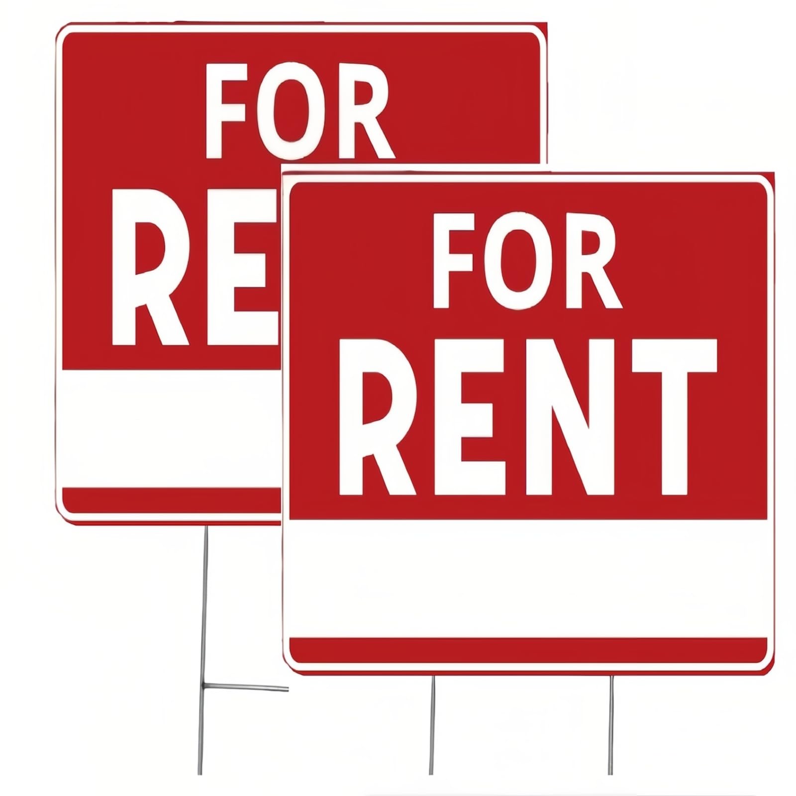 U ANNPER for rent sign on lawn with high visibility
