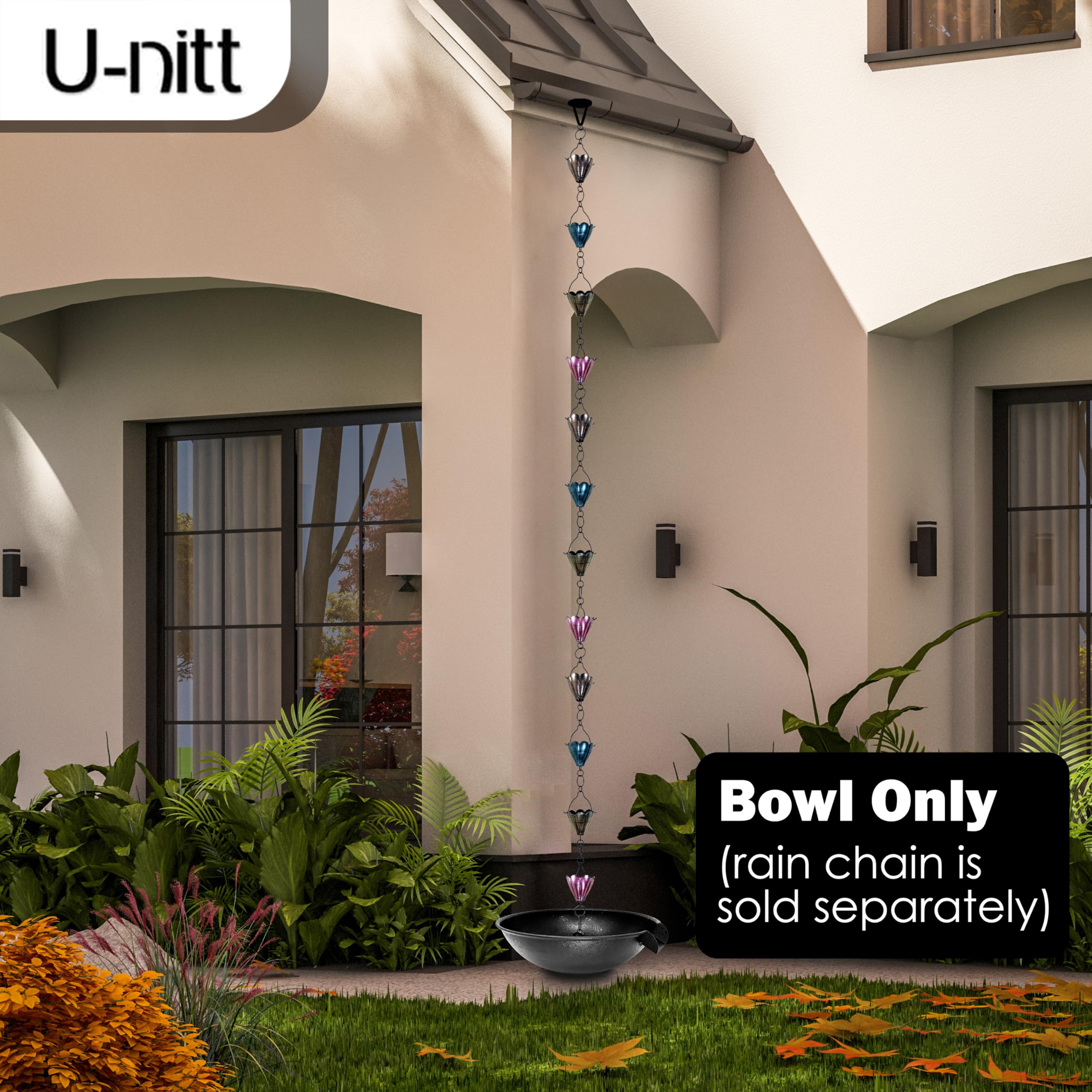 U-nitt removable anchor doubles as an outdoor planter with drainage