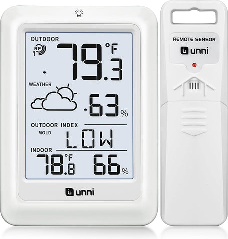 U UNNI weather station kit with simple setup and reliable data transmission