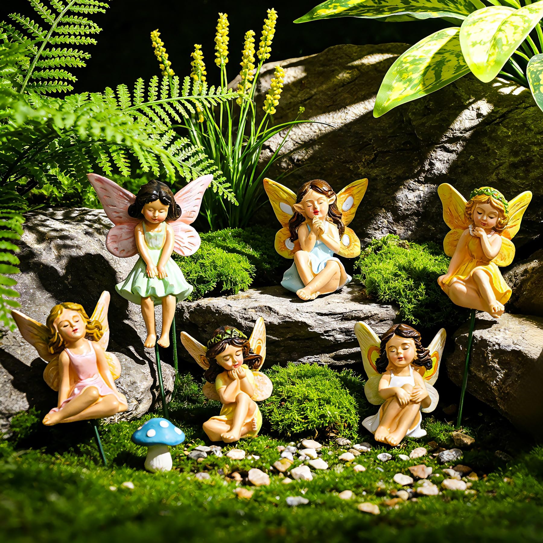 U WONDERFUL enchanting outdoor decor for patios and flower beds, creating playful focal points.