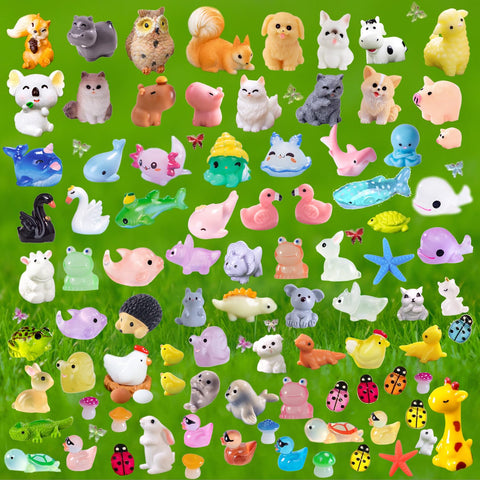 U-Zimikee mini resin corgi figure for dollhouses and fairy gardens