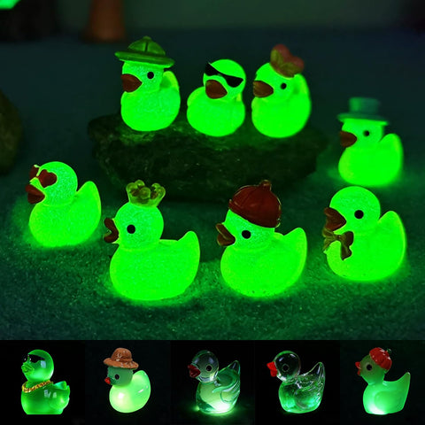 Durable resin ducks withstand watering features in terrariums and small indoor gardens