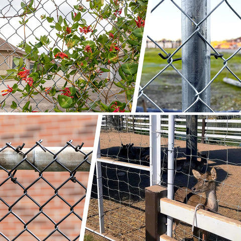 U0U Fence ties in use for farms and temporary boundaries.