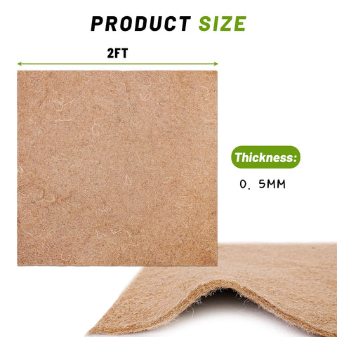 U0U worm blanket 2x2ft folded side view, easy to cut