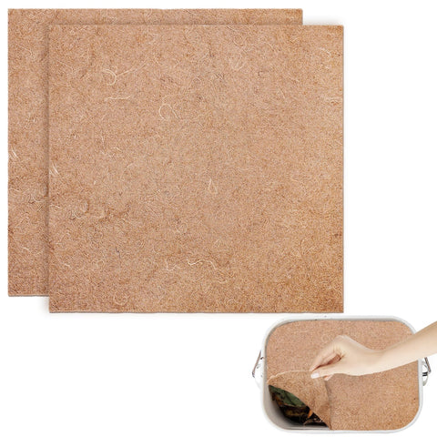 U0U worm blanket 2x2ft top view, natural jute for moisture retention