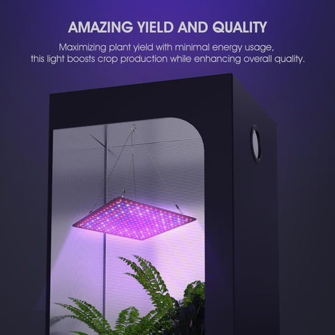Cool operation of Uallhome LED grow light panel in use