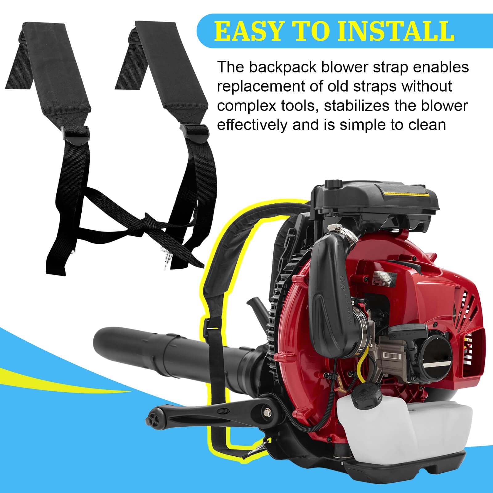 Nylon construction of the UASAM 511758401 strap resists wear and is easy to clean.