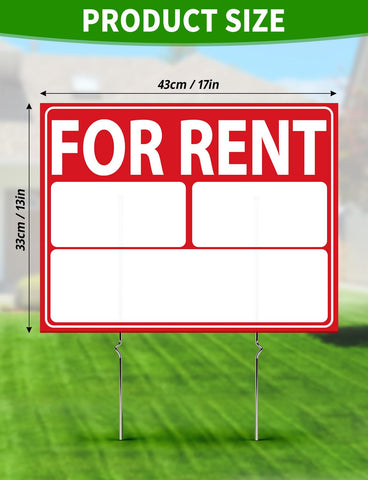 UAYVEBS Yard Rent Sign in Ground Stake for easy setup.