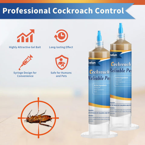 Ubalun roach gel cracks and crevices application places bait where roaches hide.