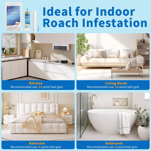 Ubalun roach gel easy-to-use application reduces effort around the home.