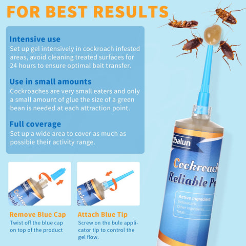 Ubalun roach gel precise dosing supports accurate bait placement.