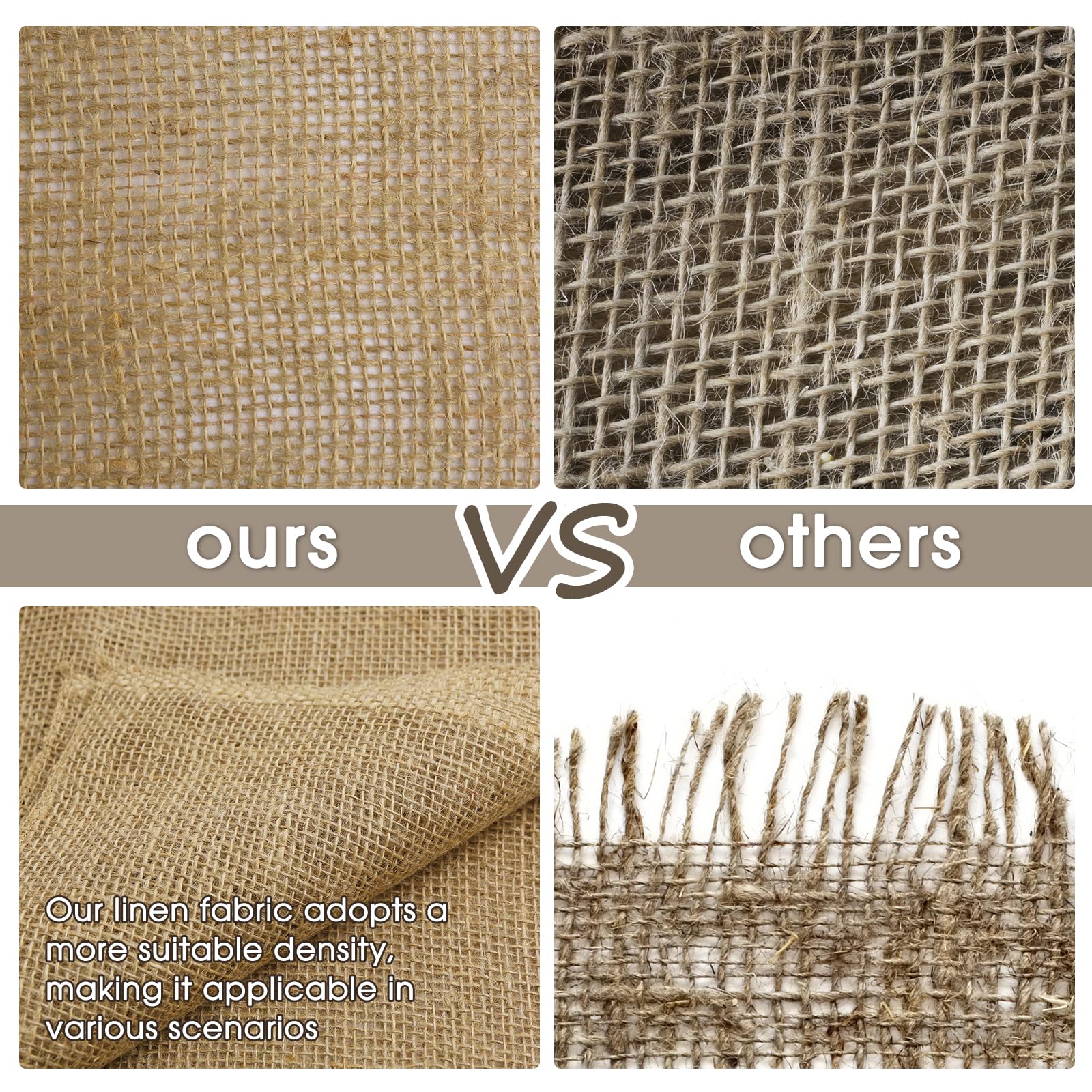 UBCGOTT Gardening Burlap Roll mulch layer image supports soil moisture and natural weed control.