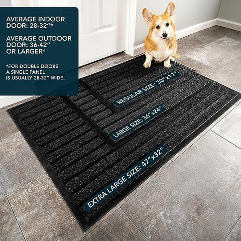 UBDYO 36x24 large door mat fits wide entryways and enhances curb appeal