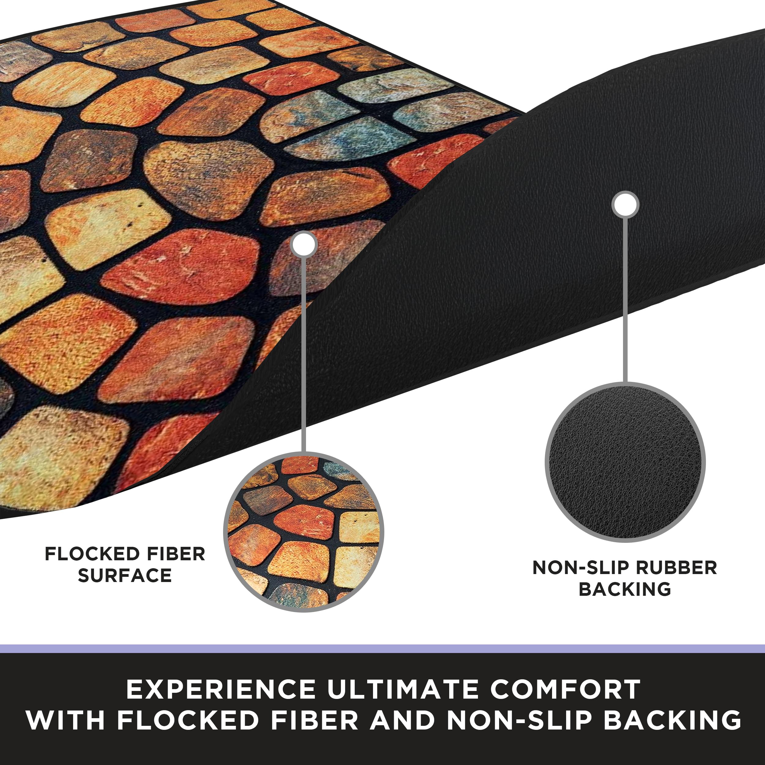 ubdyo large front-entry mat 36-by-24-inch fits wide doors and cleans easily.