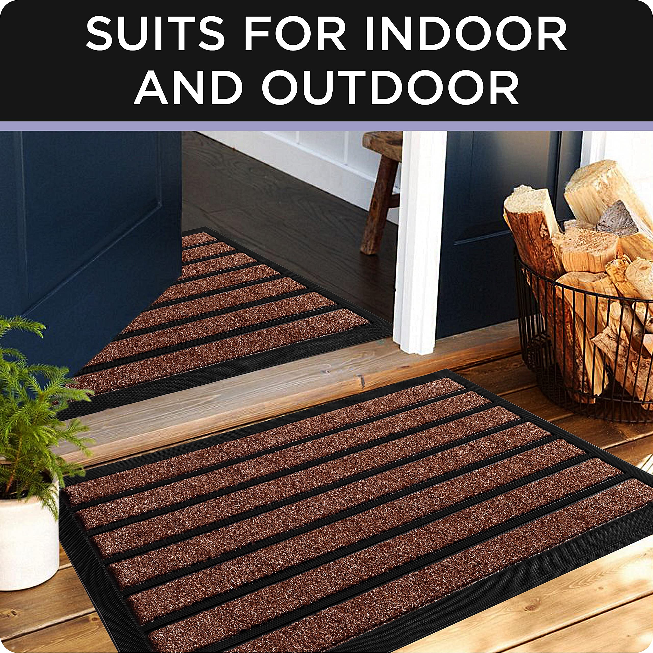 ubdyo bright burgundy color creates welcoming entrance while hiding dirt between cleans