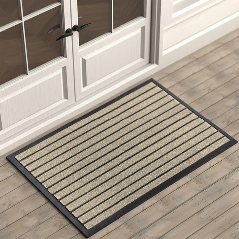 ubdyo dirt trap outdoor door mat captures dirt at the doorstep for cleaner entrances.