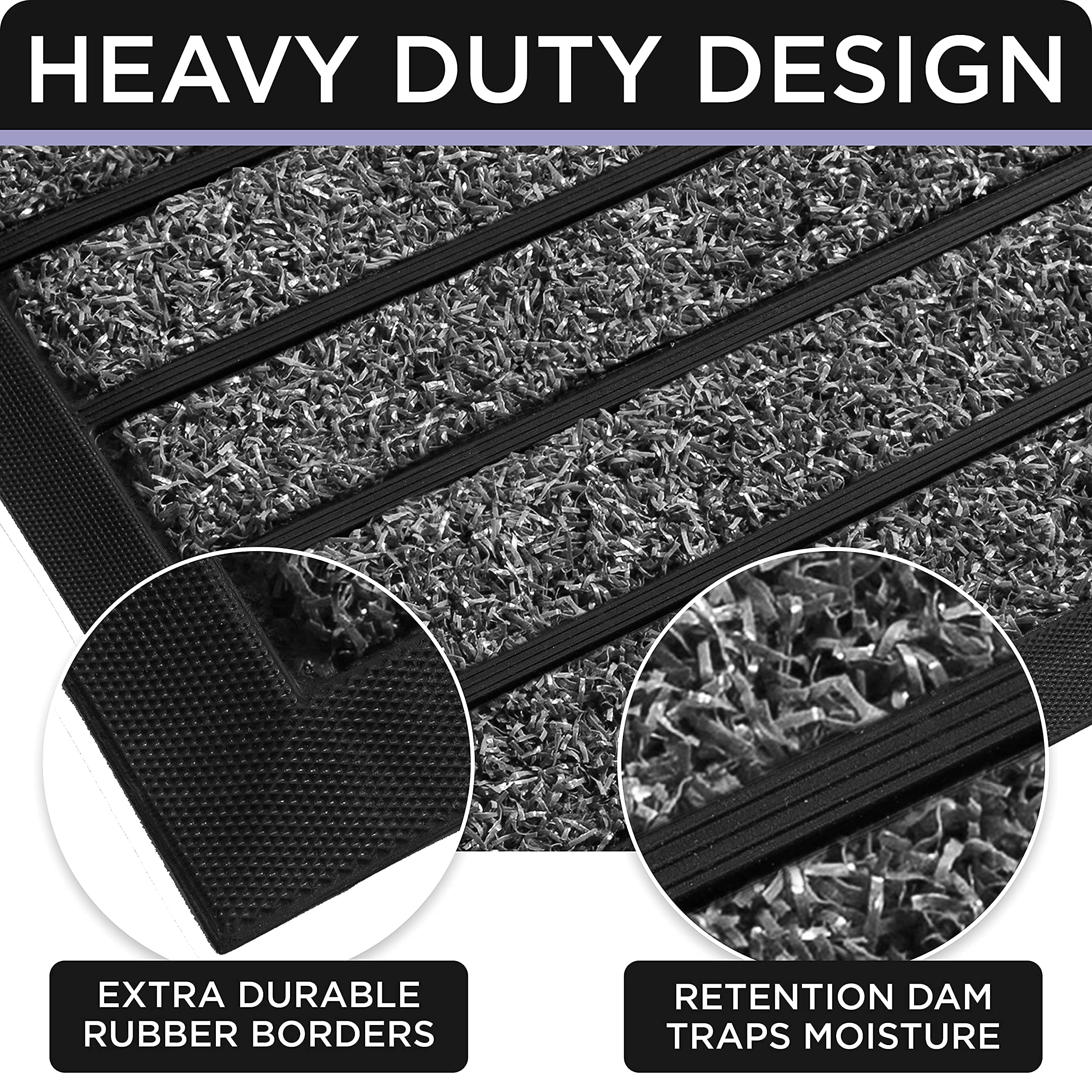 ubdyo 30x17 inch mat covers entryway efficiently