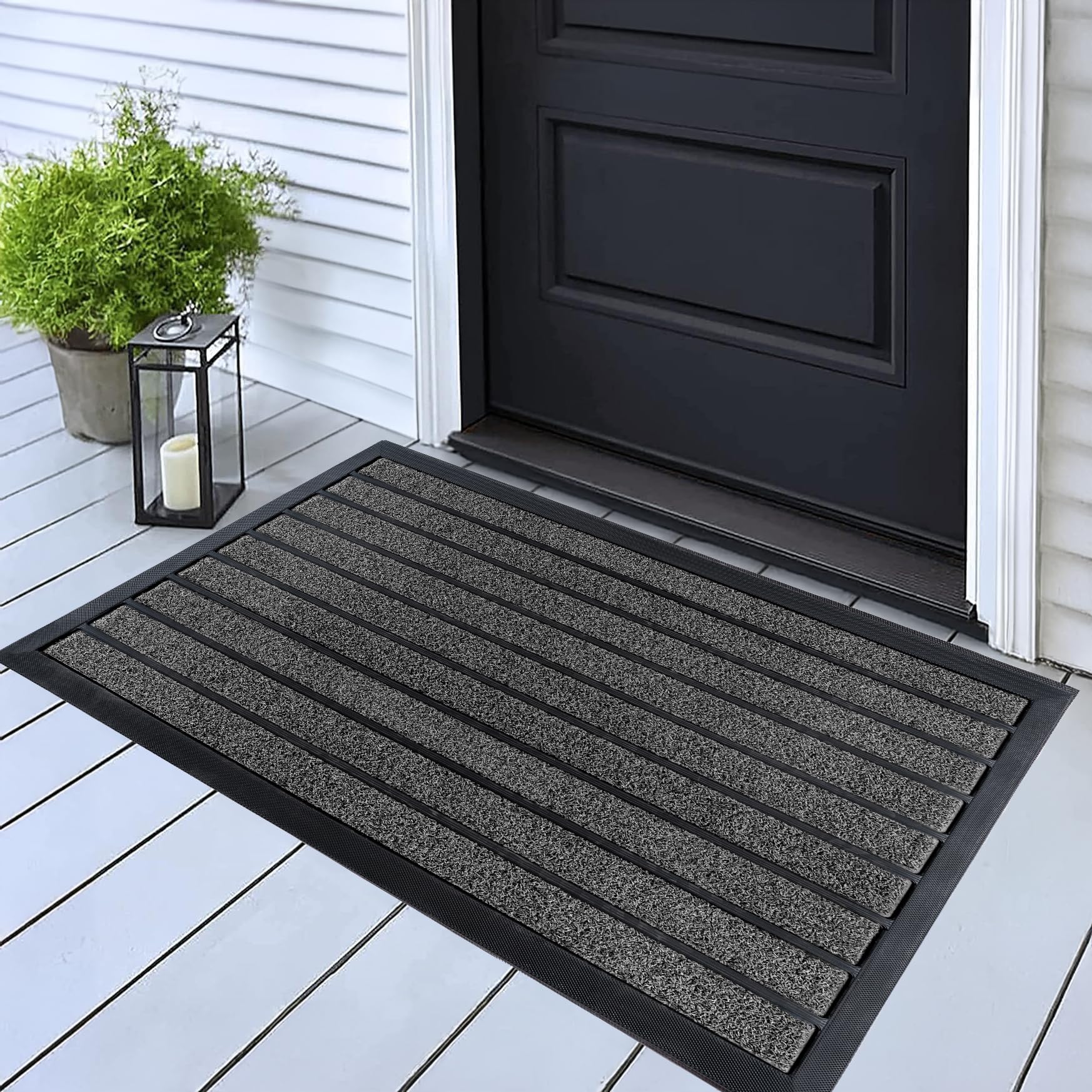 ubdyo Extra Durable Door Mat with dirt-trap design to keep entryways cleaner
