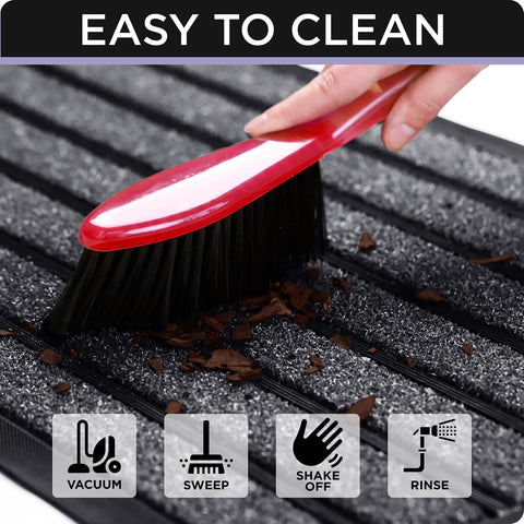 ubdyo durable rubber-backed mat withstands high traffic