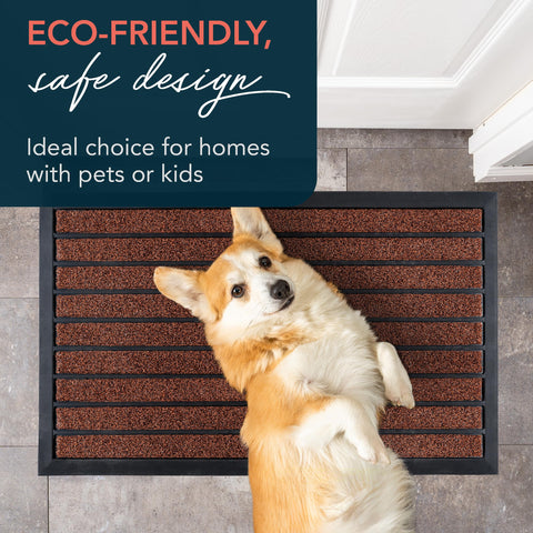 The ubdyo door mat suits both indoor and outdoor entryways for daily use.