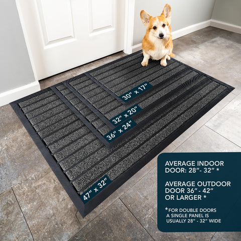 ubdyo door mat low-profile 0.4 inch clears doors smoothly
