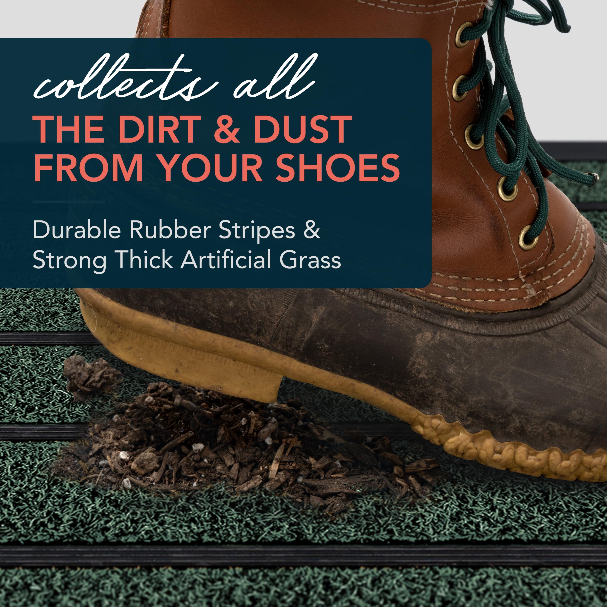 ubdyo easy-clean mat for quick debris removal after outdoor use.