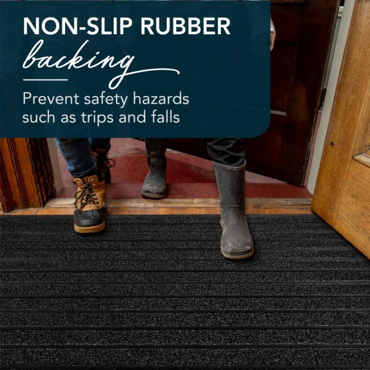 ubdyo easy-clean door mat rinses or vacuums for quick upkeep.