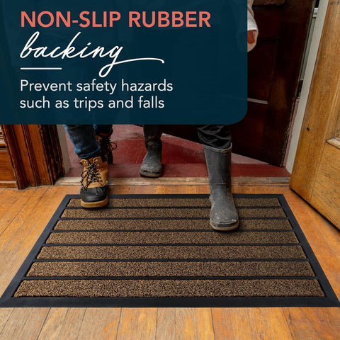 ubdyo easy-cleaning door mat rinses or vacuums in minutes