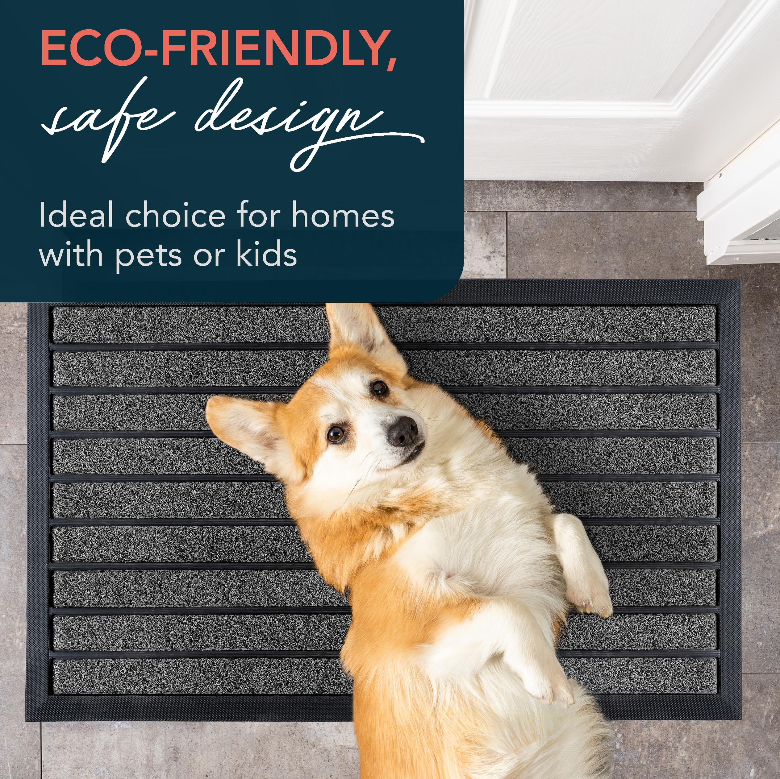 ubdyo entrance mat water-trapping backing guards floors from moisture