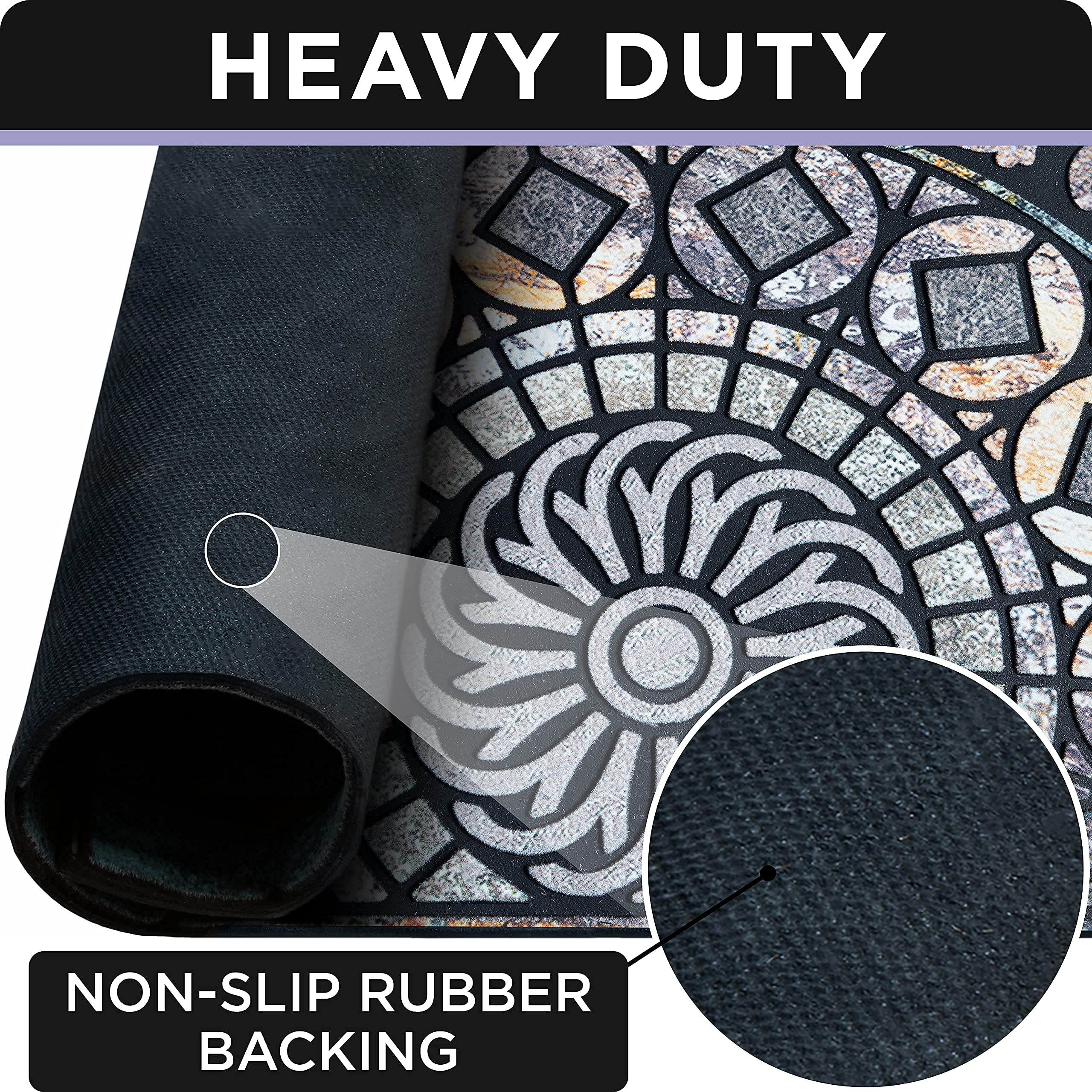 ubdyo heavy-duty outdoor mat withstands heavy use and protects floors.