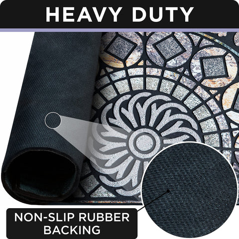 ubdyo heavy-duty outdoor mat withstands heavy use and protects floors.