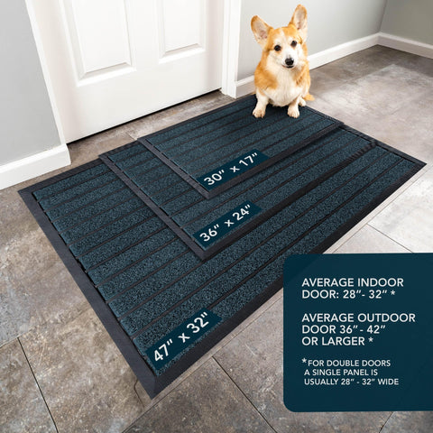UBDYO low-profile 04-inch door mat stays clear of doors.