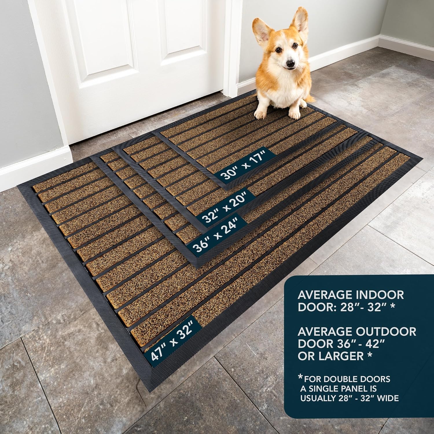 ubdyo low-profile mat 0-4 inch offers easy door clearance