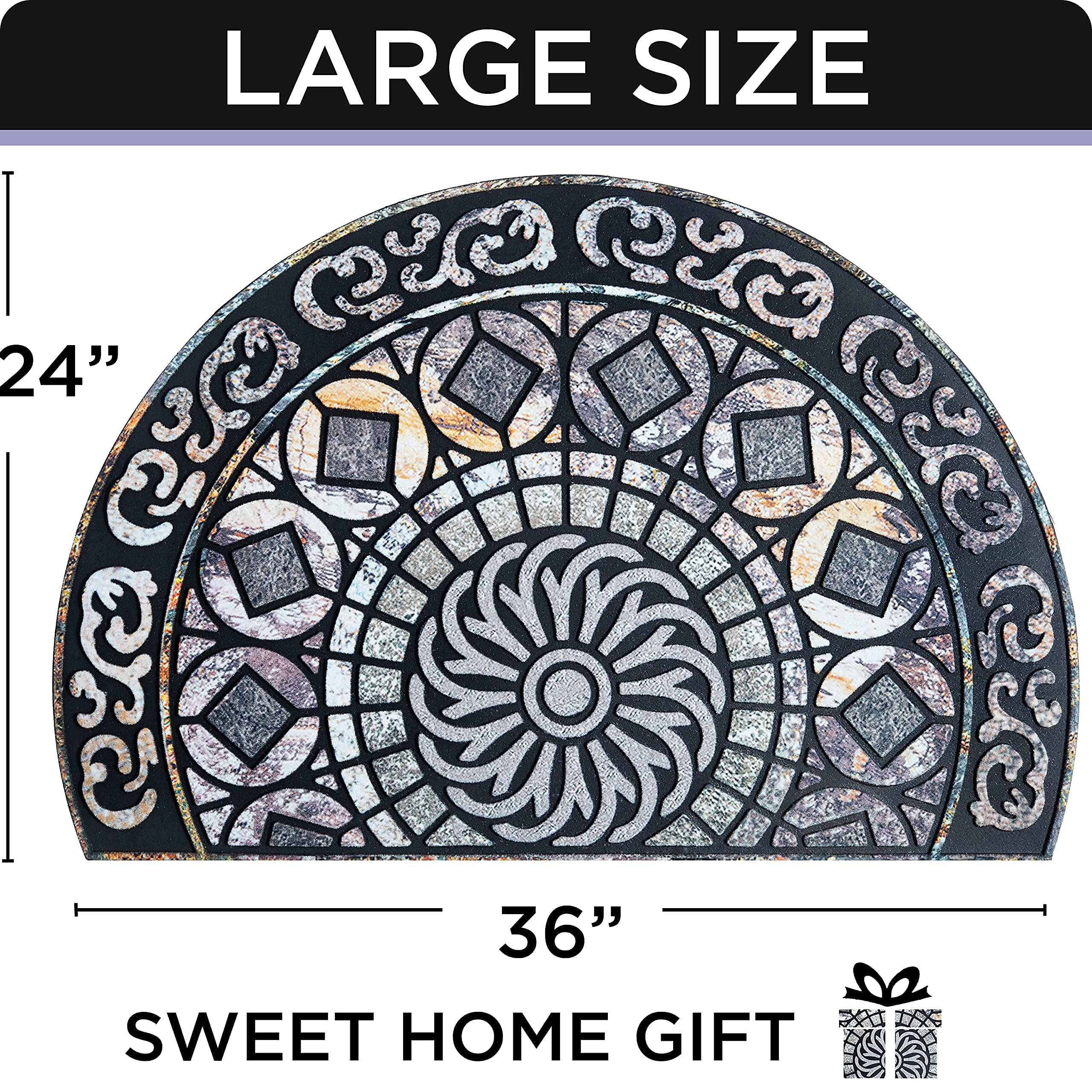 ubdyo low-profile mat fits under doors in busy entryways.