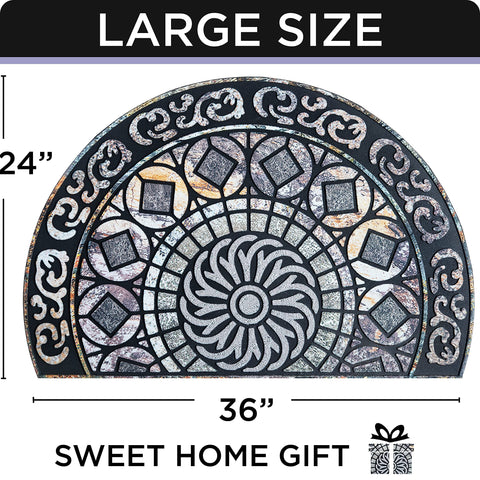 ubdyo low-profile mat fits under doors in busy entryways.