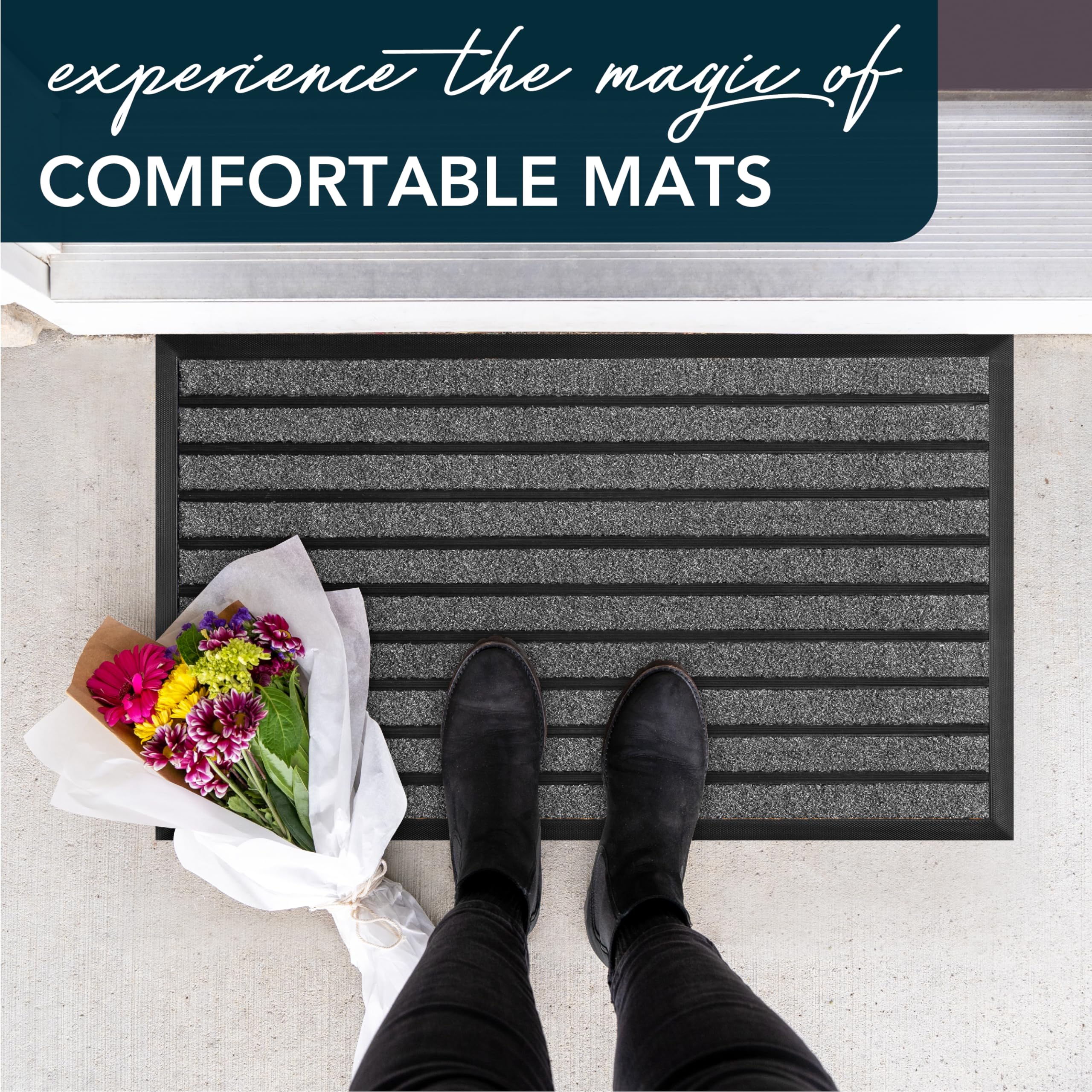 UBDYO Modern entrance mat adds stylish curb appeal.