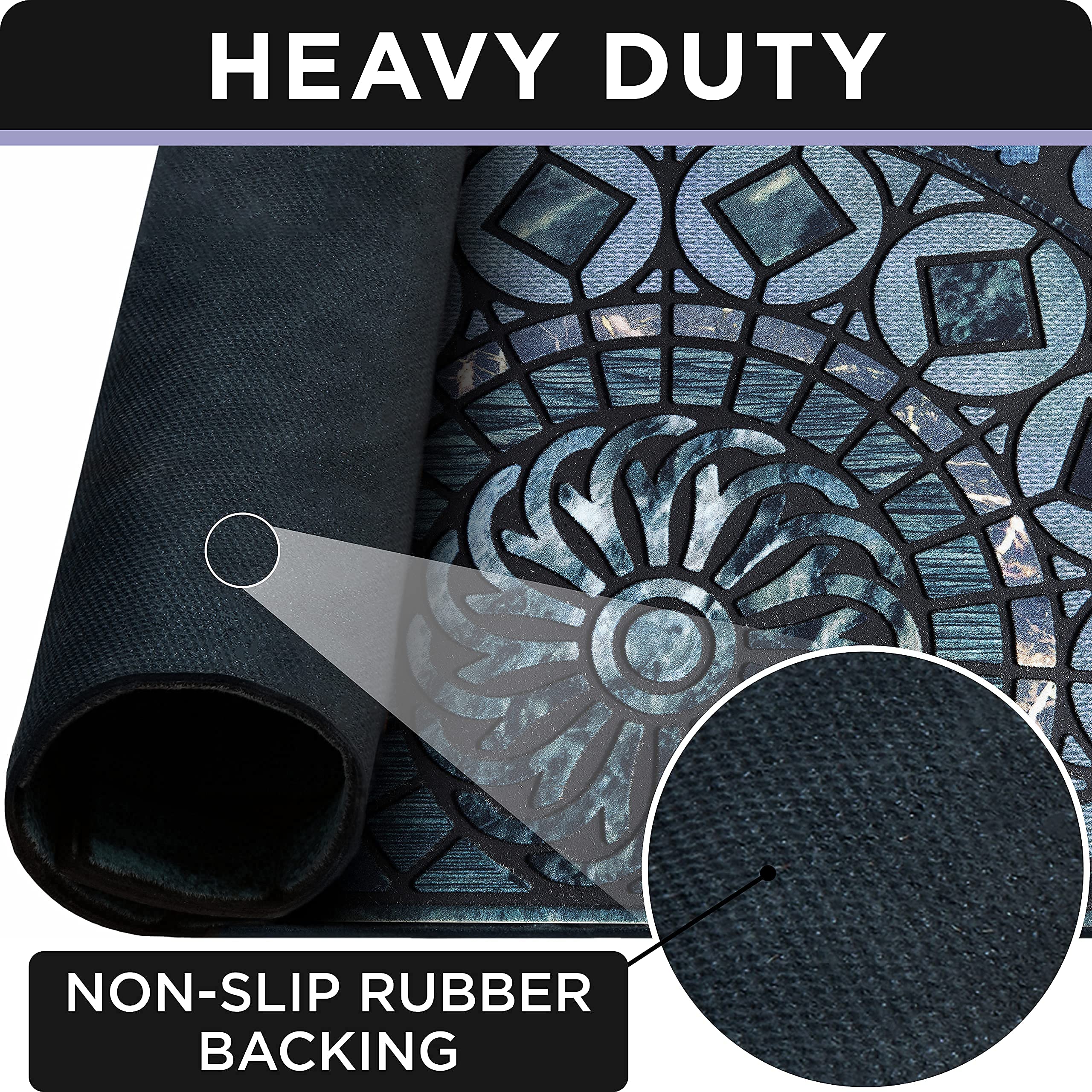 ubdyo mud-trapping entry mat outdoors captures dirt from shoes at the threshold