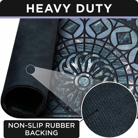 ubdyo mud-trapping entry mat outdoors captures dirt from shoes at the threshold