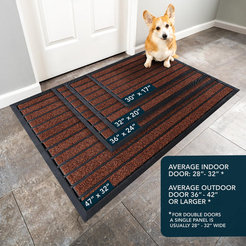 The ubdyo non-slip mat features a dense rubber back for stable outdoor use.