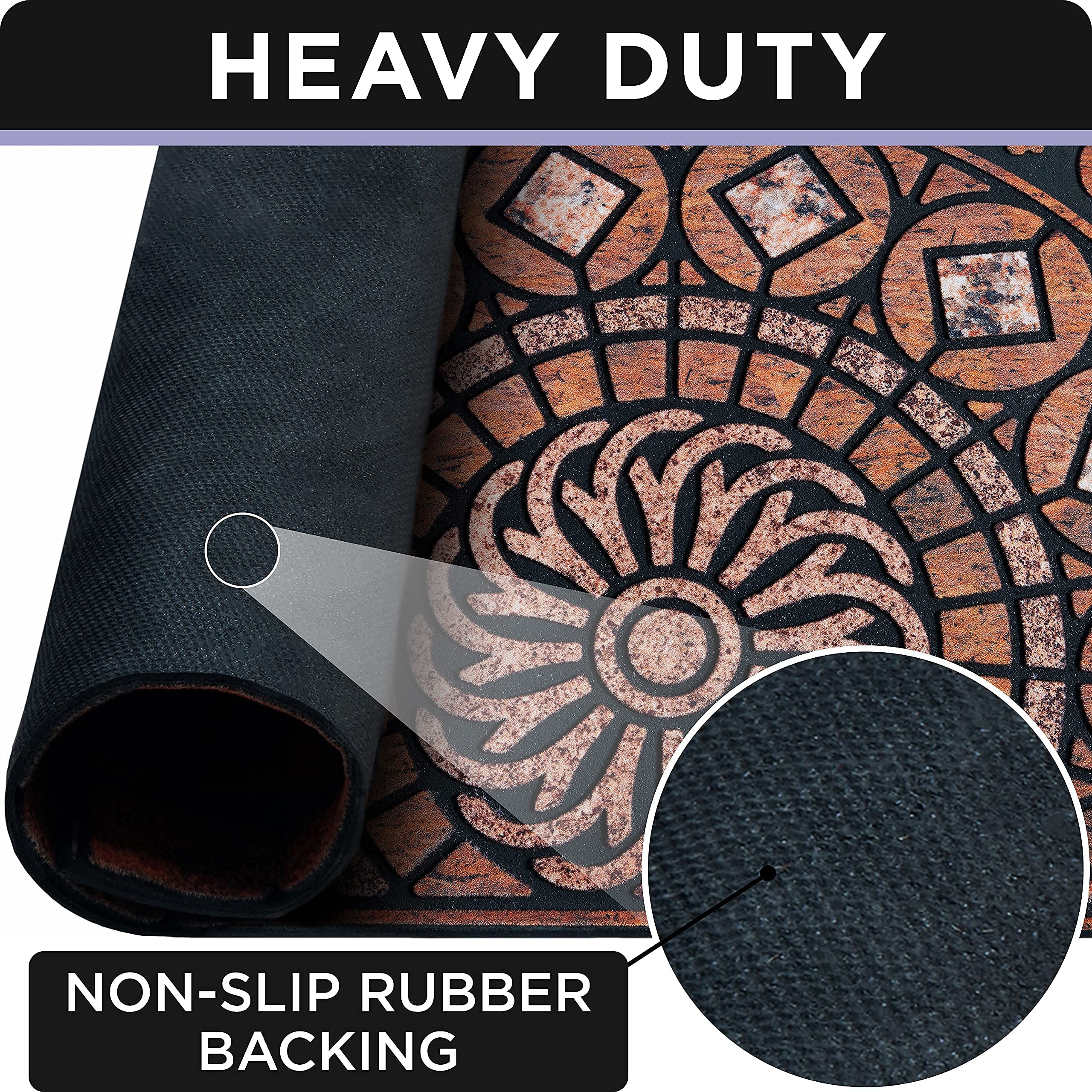UBDYO outdoor entrance mat ideal for patio or porch, adding color and welcome.