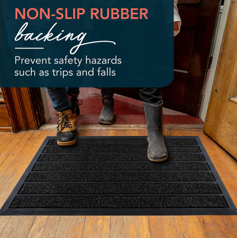 ubdyo rubber-backed mat traps moisture without slipping