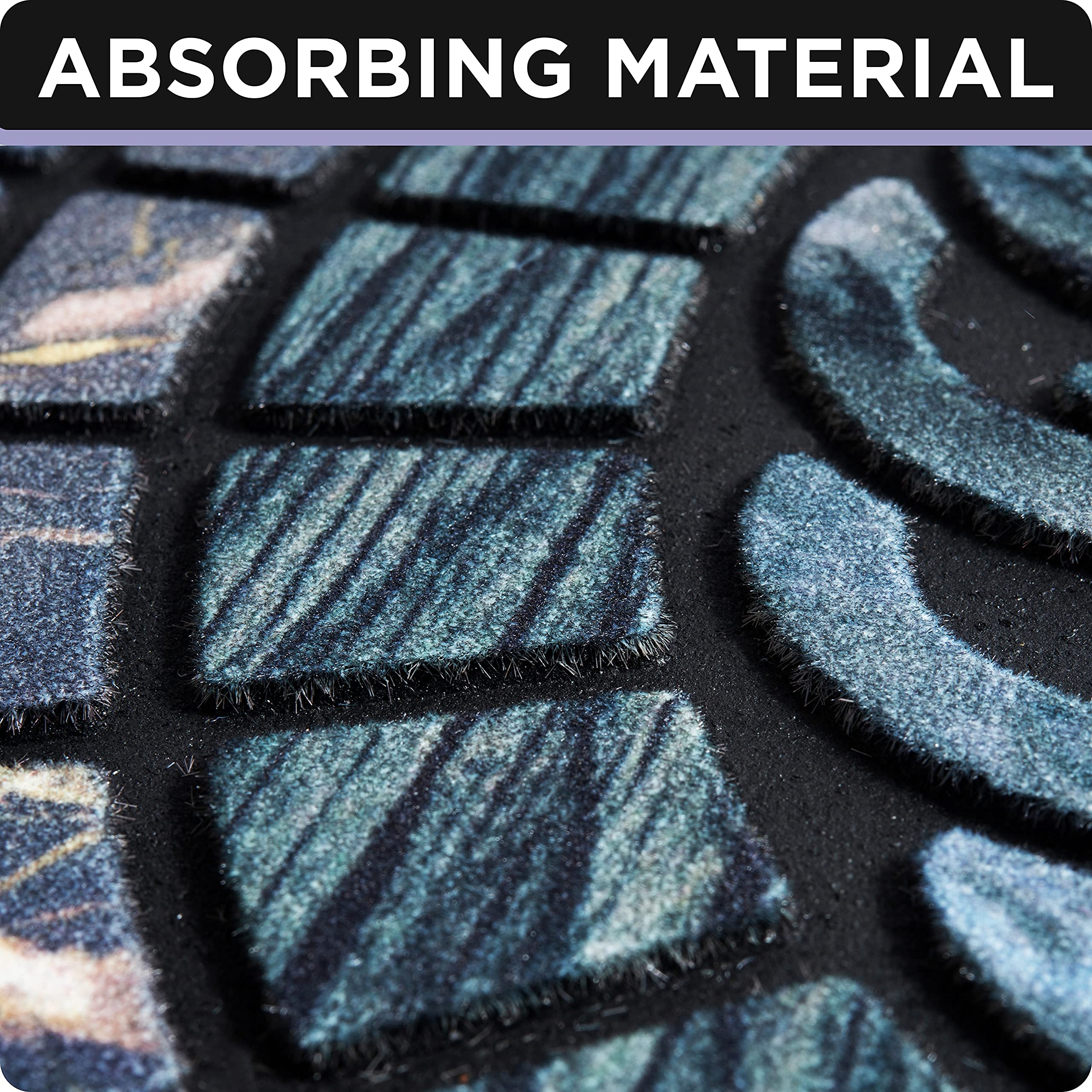 ubdyo mat with rubber backing demonstrates anti-slip stability on entryways